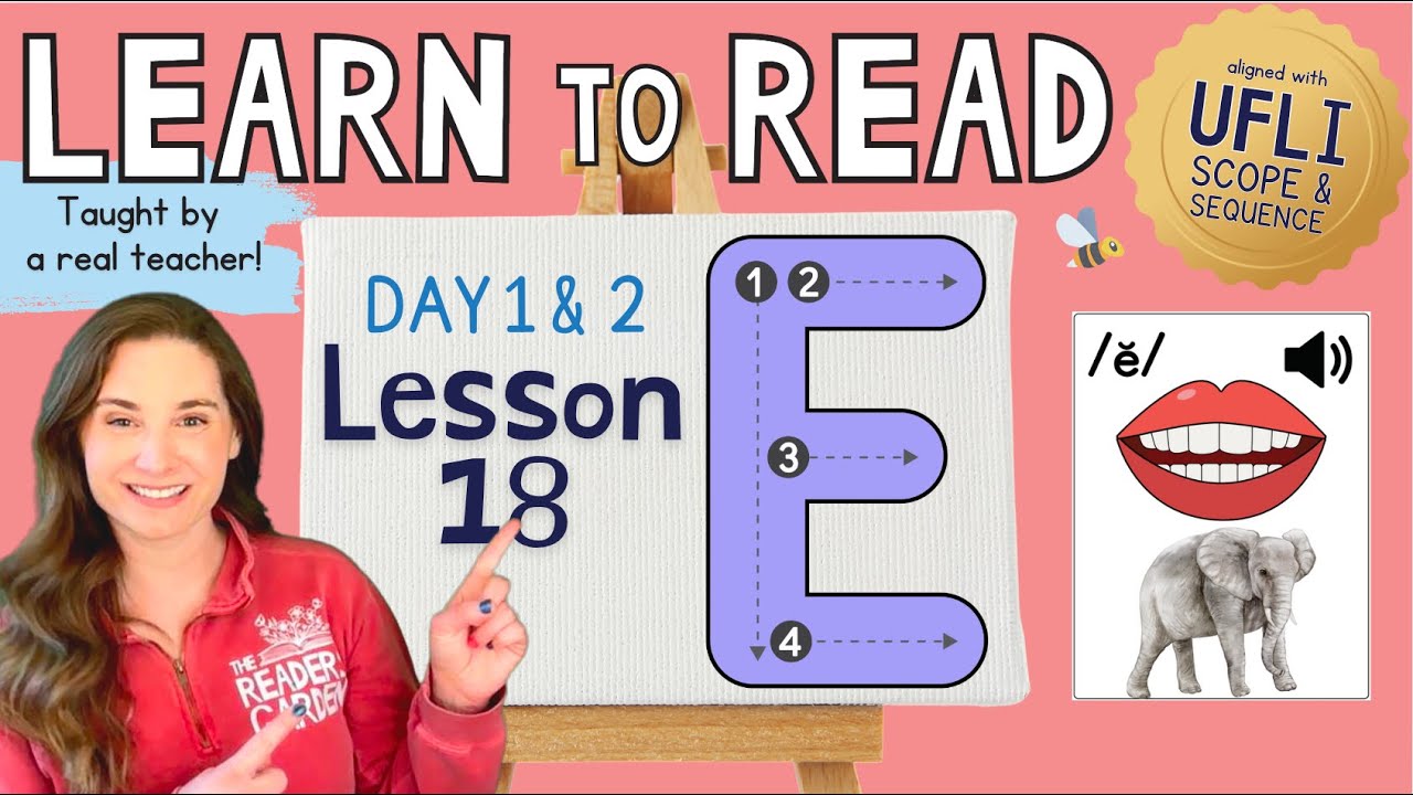 📚 Lesson 18: The Short E /ĕ/ | Day 1 & 2  | LEARN to READ! |  Aligned with UFLI Scope & Sequence