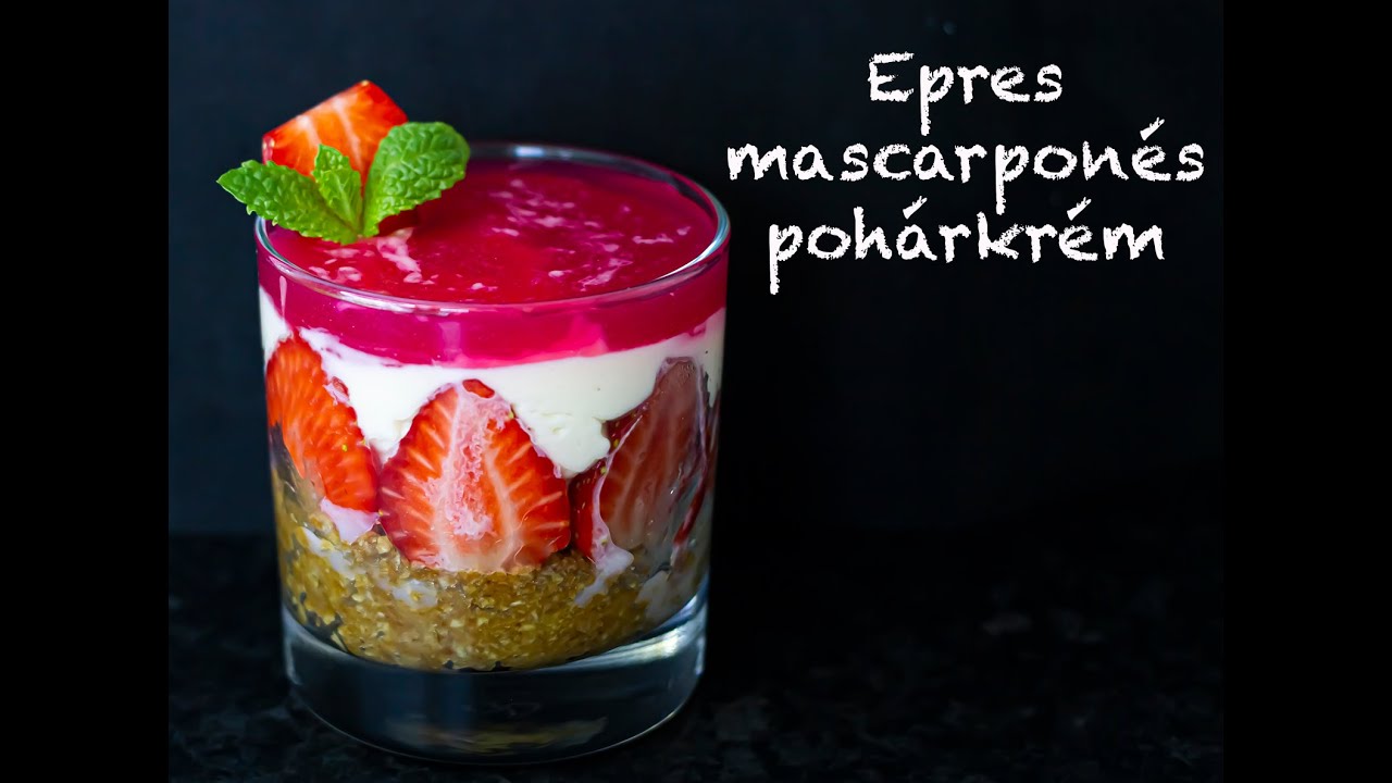 Epres mascarponés pohárkrém