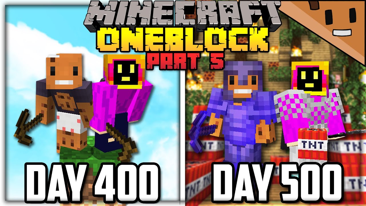 We Spent 500 Days in ONE BLOCK Minecraft... Here's What Happened (ft. NotPaulGG)