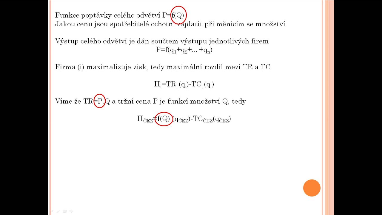 3 Charakteristické rysy oligopolu 3