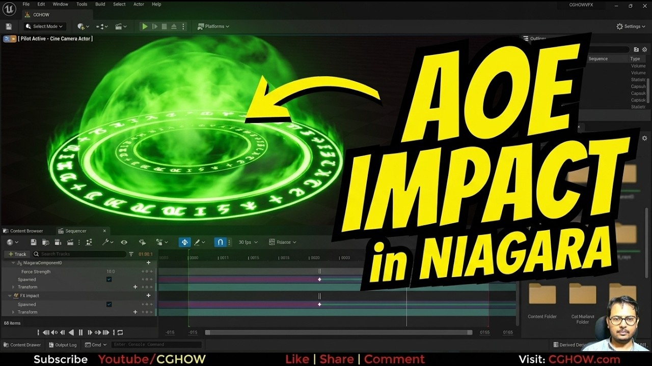 AOE Impact in Unreal Engine Niagara