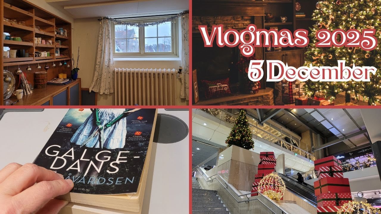 Vlogmas 2025 Day 5 | Cozy Winter Workday, Decorating at Work & Arriving in Oslo