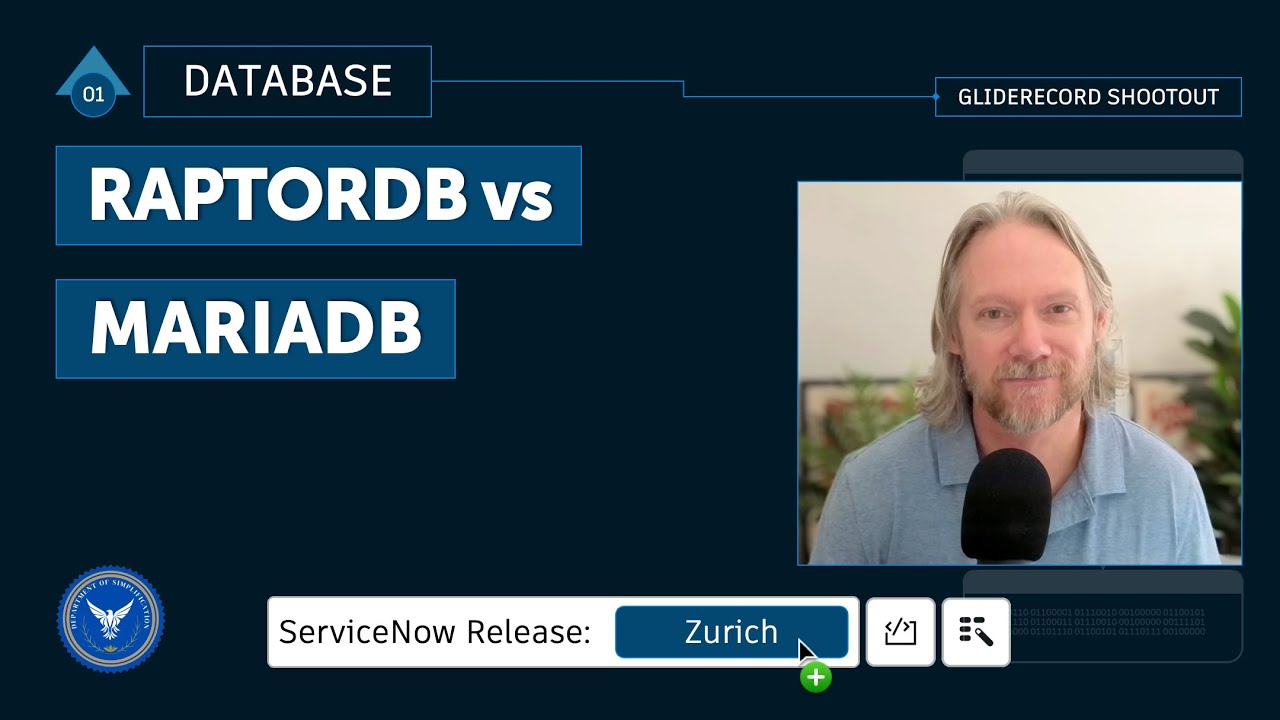 ServiceNow – RaptorDB против MariaDB