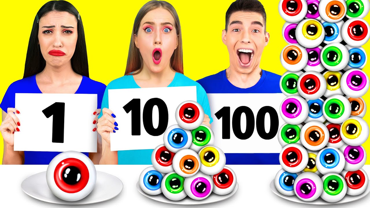 100 Layers of Food Challenge | Funny Food Recipes by RaPaPa Best