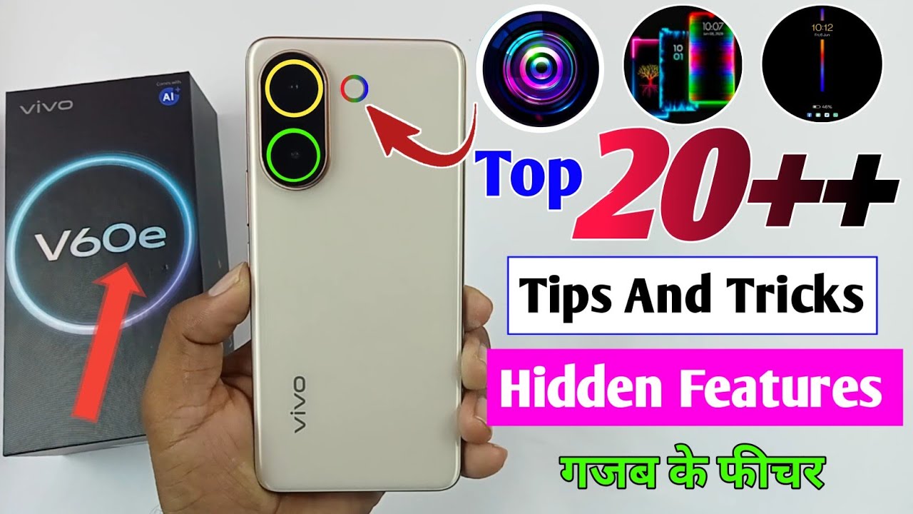 Vivo V60e Top 20+ Hidden features / Vivo v60e Tips and tricks / vivo v60e 5g features / part 2 