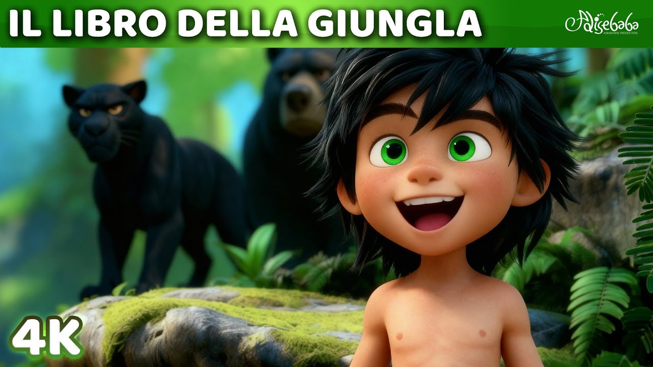 Il Libro della Giungla 🐒🌴 | 3D 4K | Storie Per Bambini Cartoni Animati