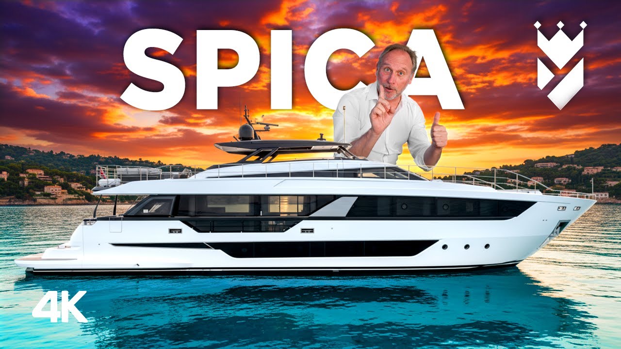 Экскурсия на яхте Ferretti 1000 «SPICA» | Обзор роскошной 100-футовой яхты и её обновления