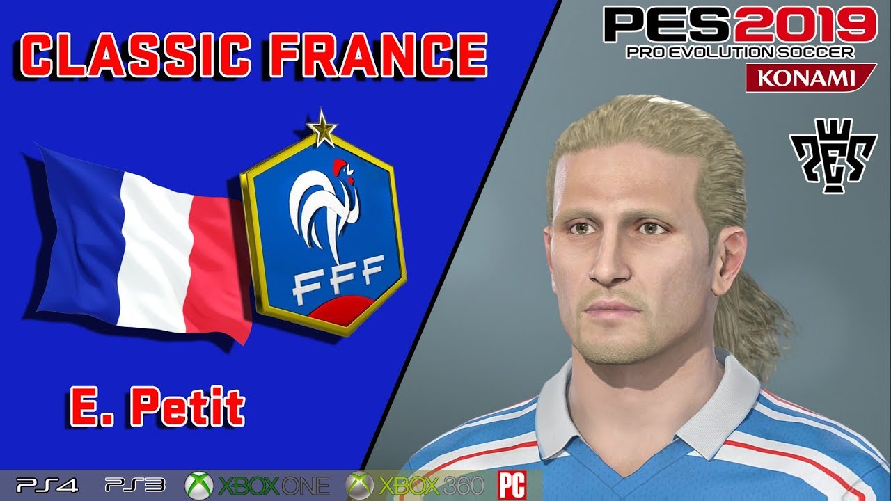 E. PETIT  face+stats  (Classic France) PES 2019