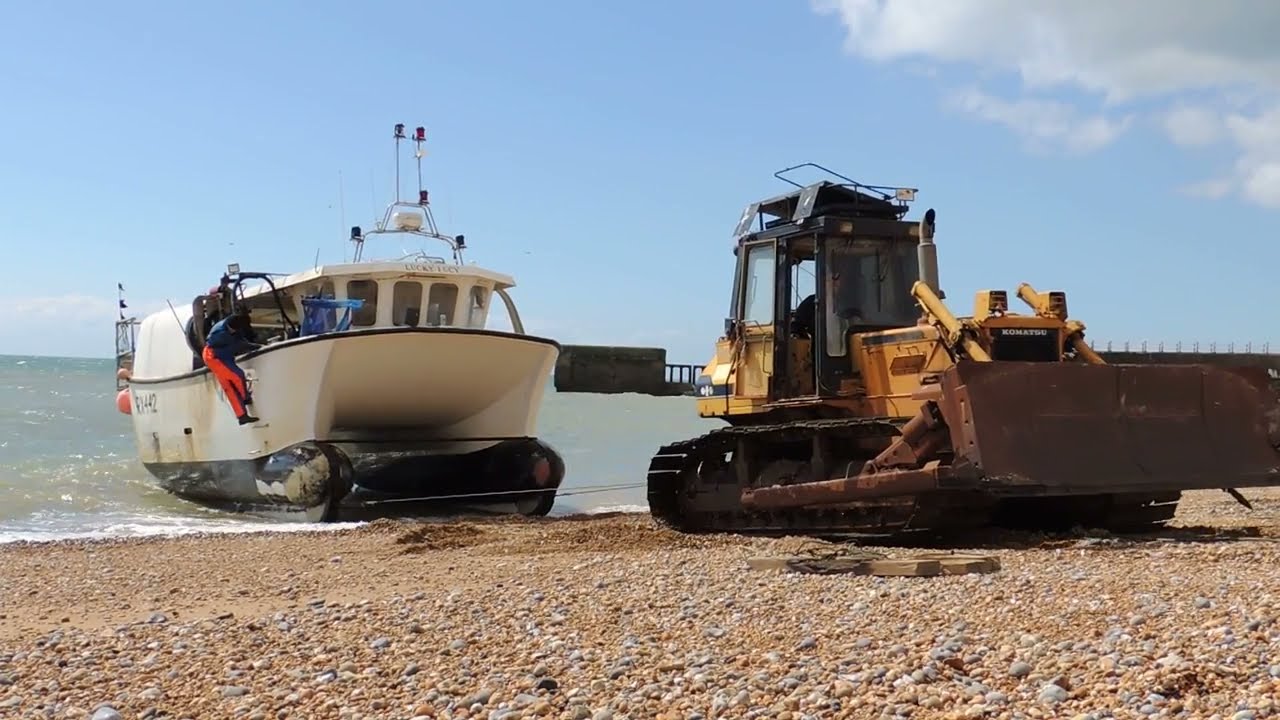 RX442 Hastings Fishing Boat. The Stade. East Sussex 1066 Country. HD