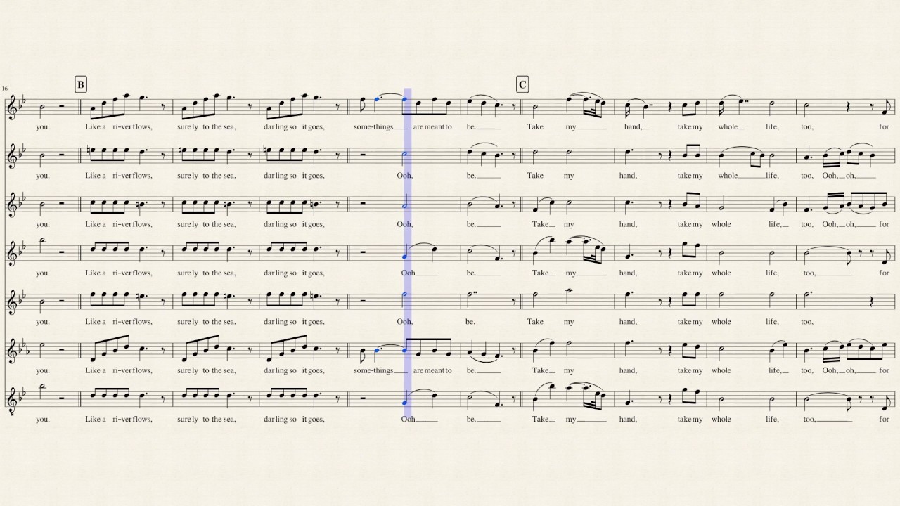 Can't Help Falling In Love for Flute Choir - Pentatonix Arrangement