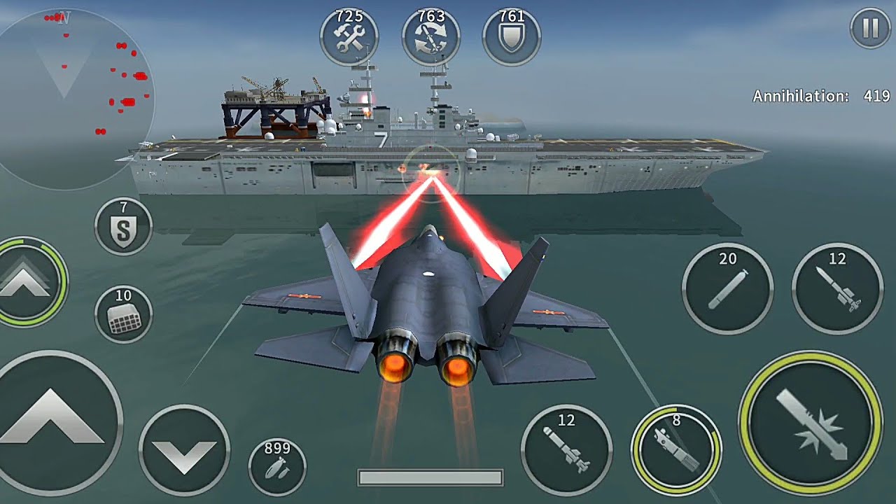 Gunship Battle: very strong GYRFALCON equipped with Special Weapon (3mission gameplay)..