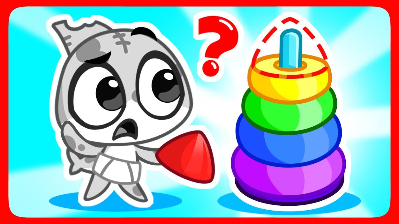¡Bebé Tiburón Zombi Aprende Colores y Formas! | Caricaturas para Aprender | Sharky y Sparky