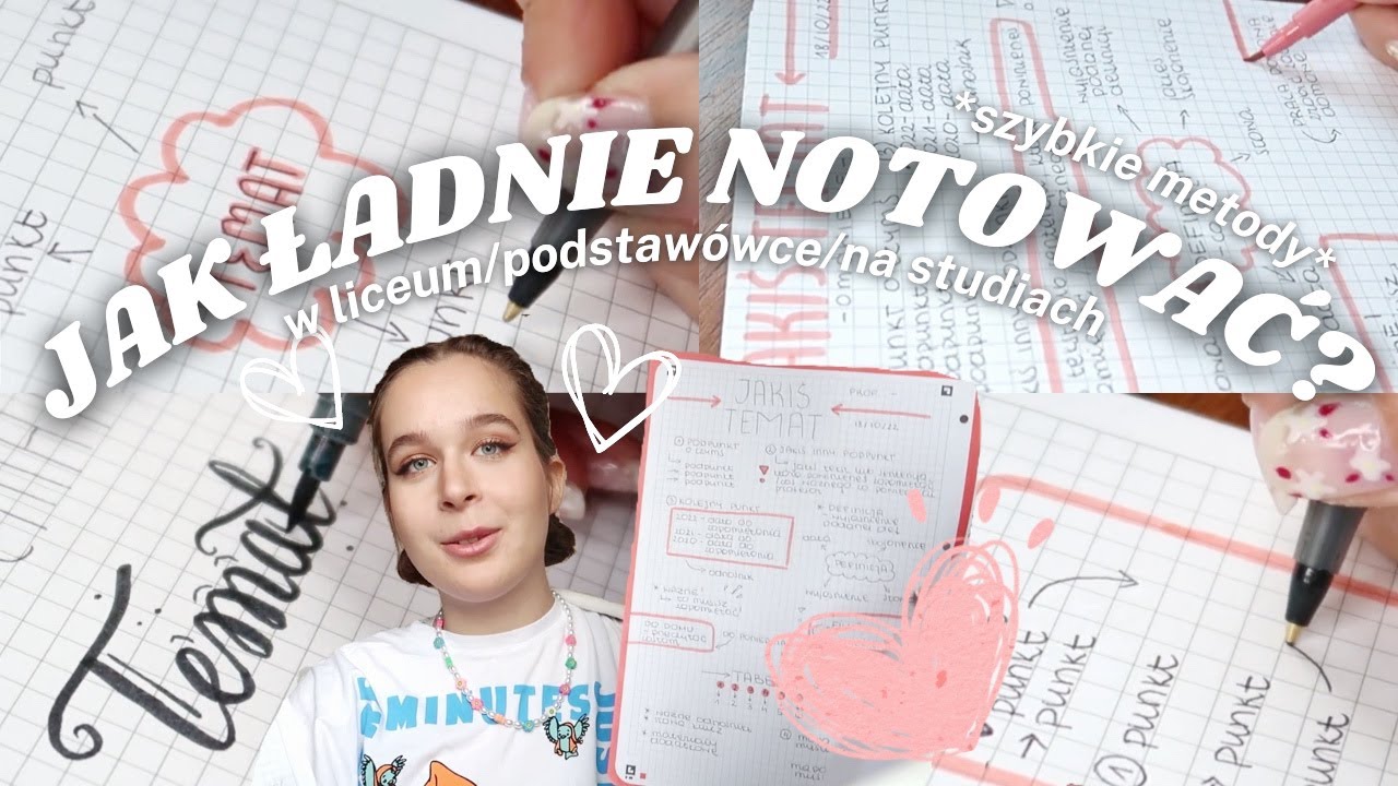 Jak SZYBKO robić ŁADNE notatki? *moje sposoby, dwie metody - studia, liceum/podstawówka*