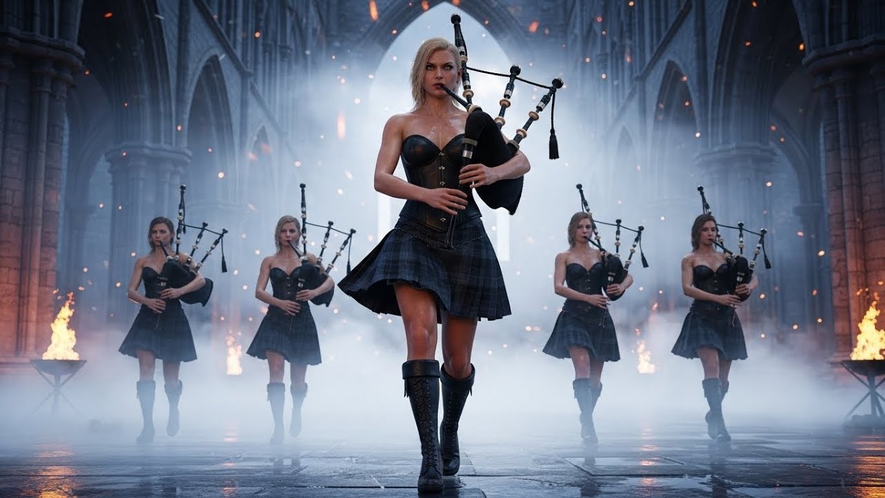 Scottish Women with Bagpipes | Epic Scottish Bagpipe Parade | Highlands and the Spirit Eternal