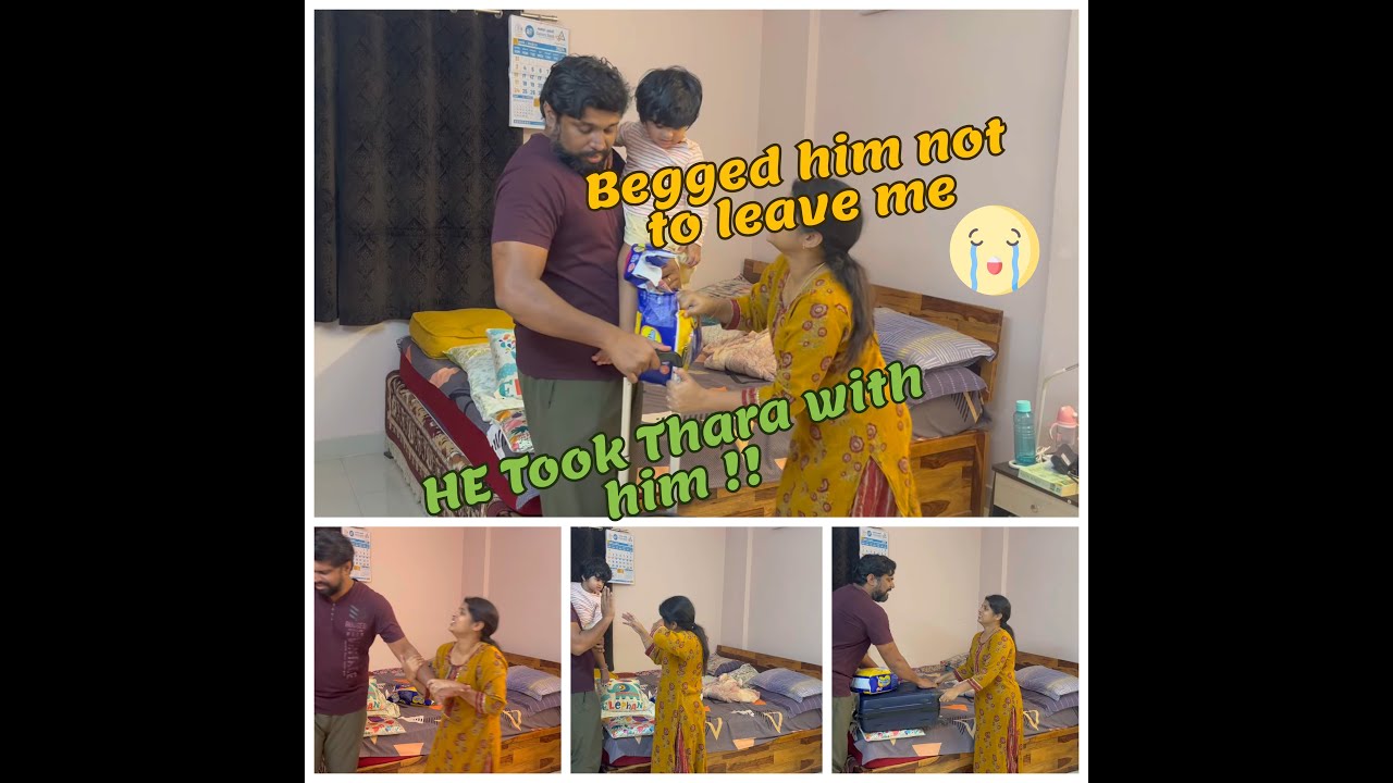 😭Emotional Prank on Wife gone wrong😰Leaving my home with daughter😓|she cried😭 #prank #revenge