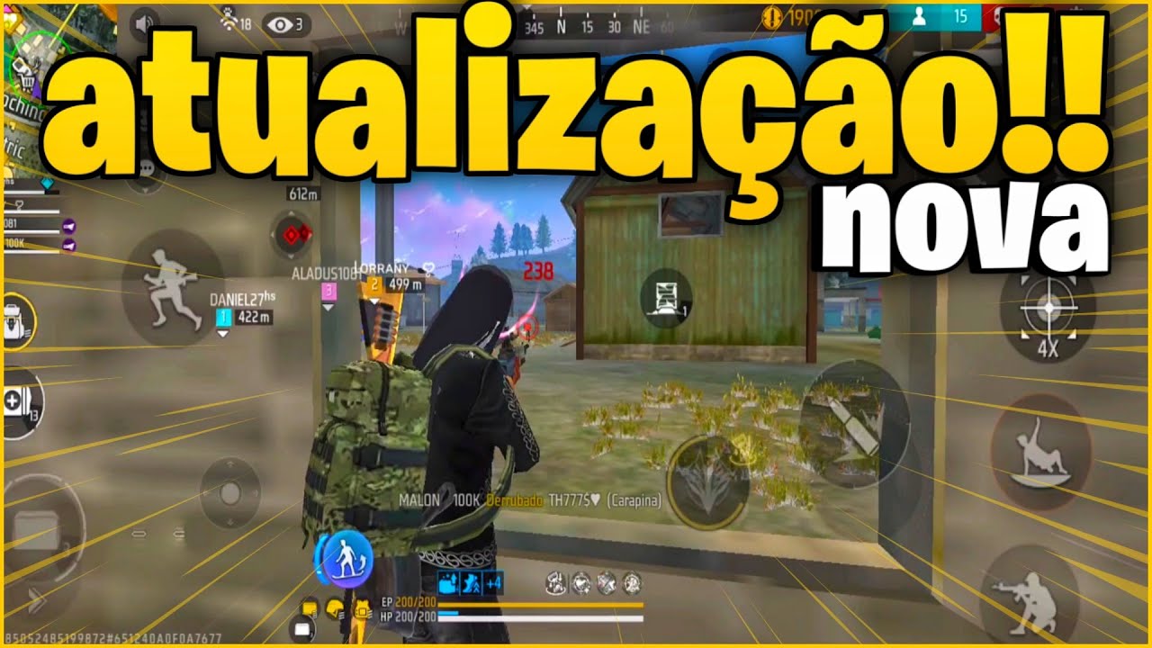 AMASSEI GERAL COM A PRANCHA!! NOVA ATUALIZAÇÃO DO FREE FIRE!