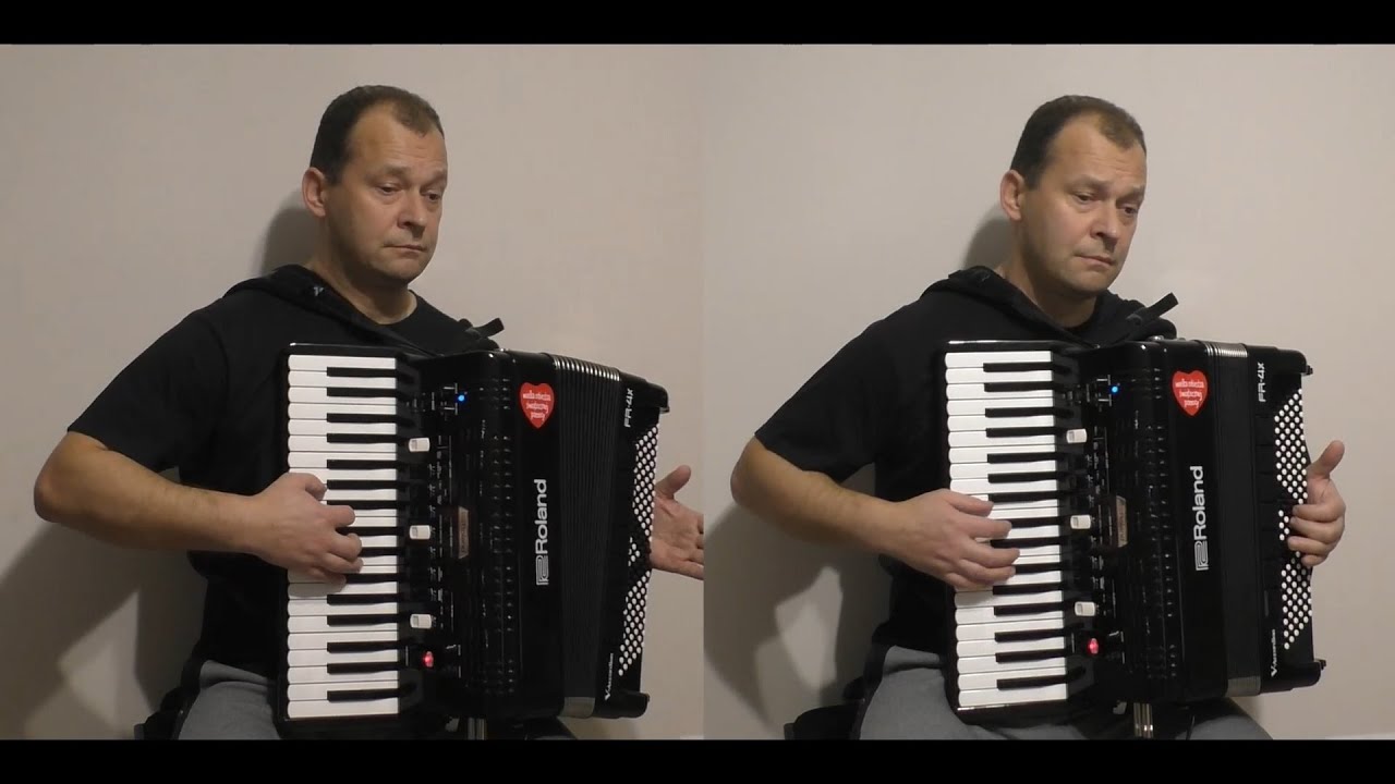 Čar Julijskih Alp - S. Avsenik - virtual duet - accordion Roland FR4x