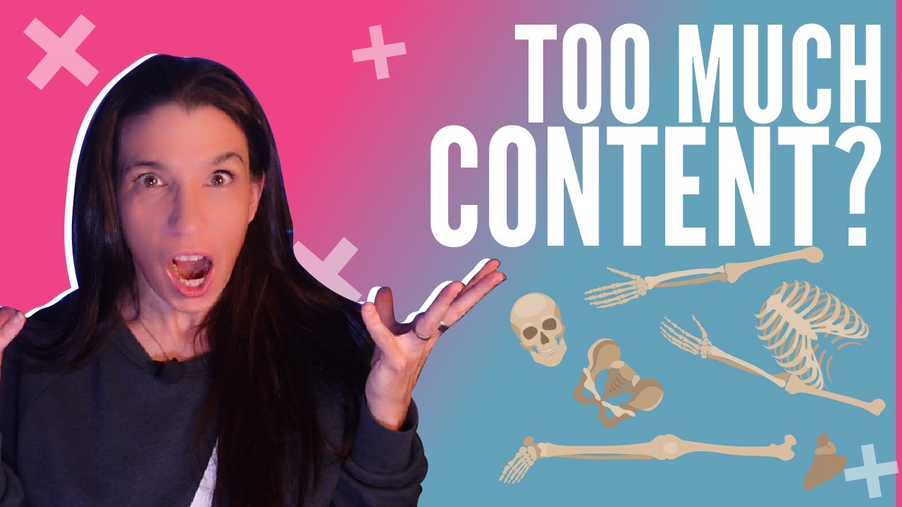 Dealing with a huge volume of content in e-learning