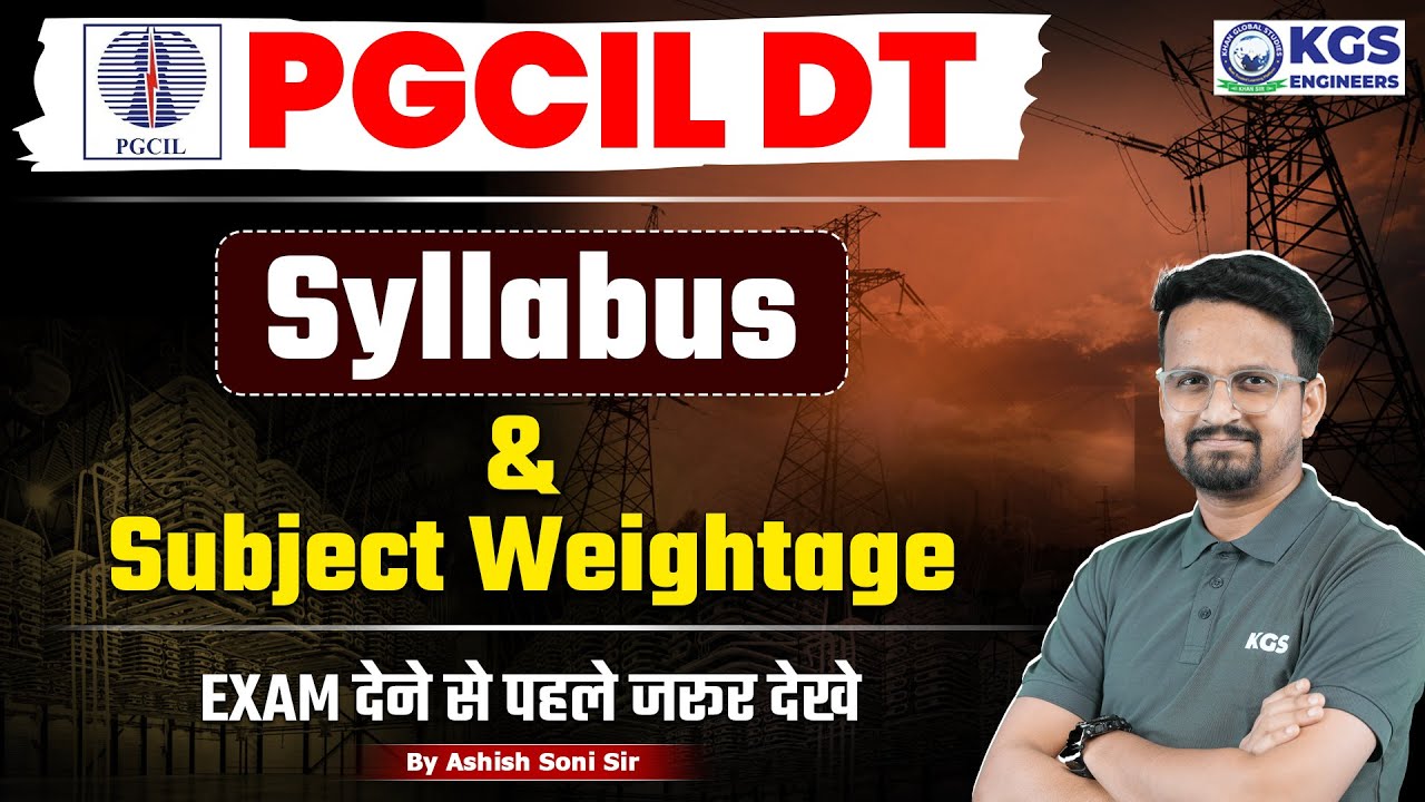 PGCIL Diploma Trainee Syllabus | POWERGRID (PGCIL) Complete Syllabus & Subject Wise Weightage