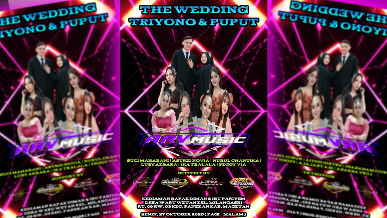 02 LIVE TOPIX STUDIO WEDDING TRIYONO & PUPUT || ARV MUSIC || BAWANG BALAP AUDIO || WARU MAGETAN