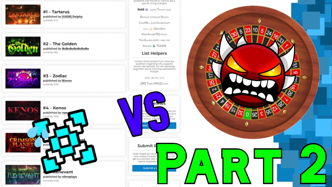 BEATING the 2020 Demonlist Roulette Part 2 (11%-20%) | Geometry Dash