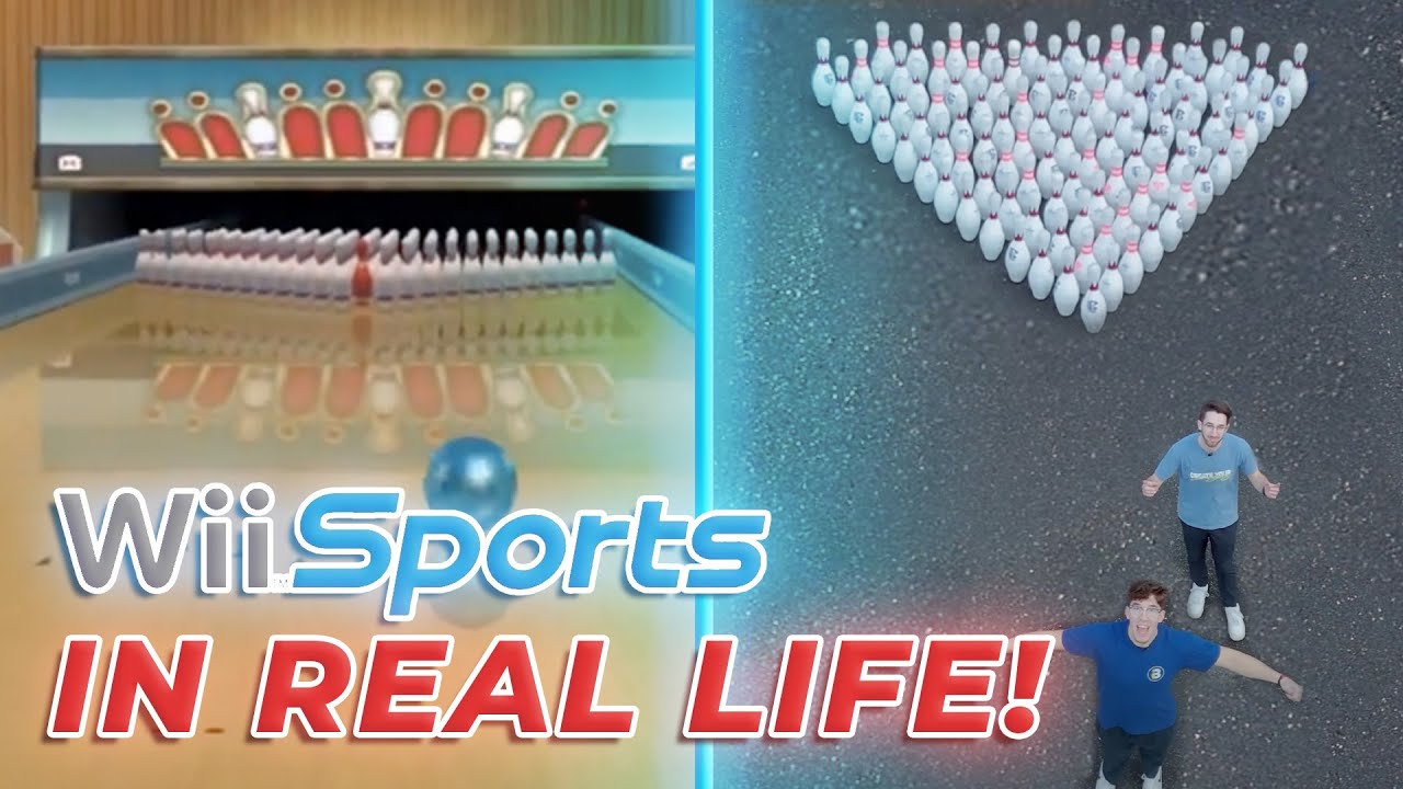Wii Sports Bowling в РЕАЛЬНОЙ ЖИЗНИ (боулинг на 100 кеглей)