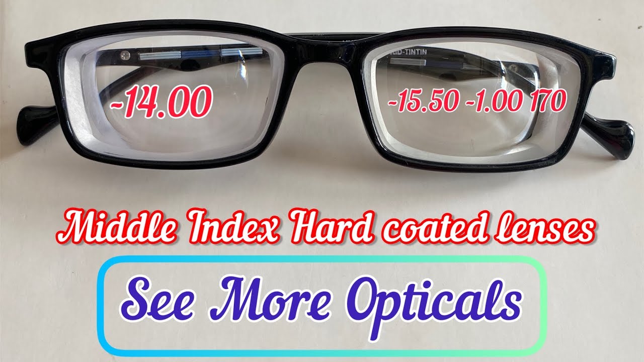 High Myopic lenses fitting full rim || MIDDLE INDEX HARD COATED LENSES || DIAMOND UV HARD COATED ||