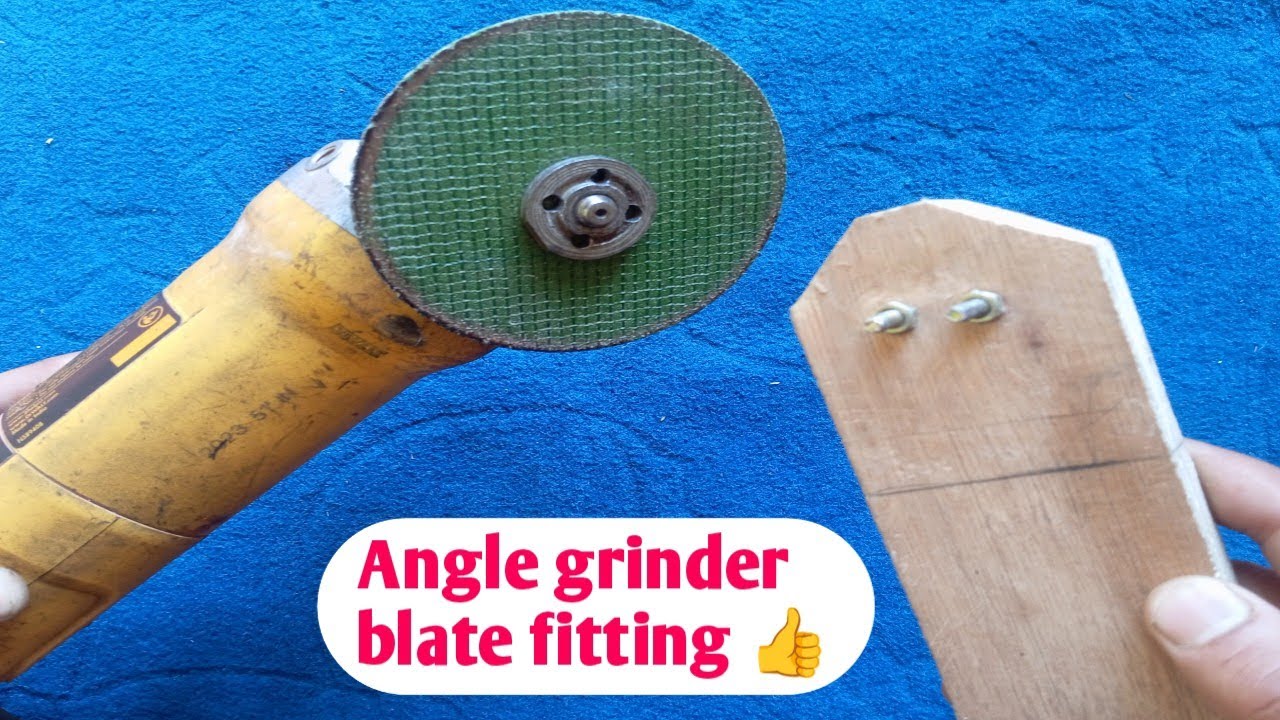 Angle grinder blate fitting || Angle grinder double blade attechment#wiring #electric #electrical 
