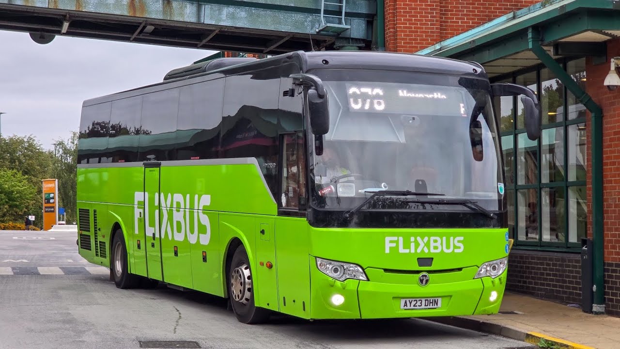 Watts Coaches AY23HDN Running UK078 Flixbus To Newcastle
