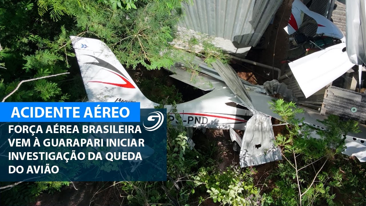 FORÇA AÉREA BRASILEIRA VEM À GUARAPARI INICIAR INVESTIGAÇÃO DA QUEDA DO AVIÃO