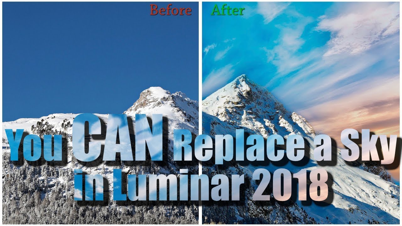 Как заменить небо в Luminar 2018 Windows &mdash; обновленная версия