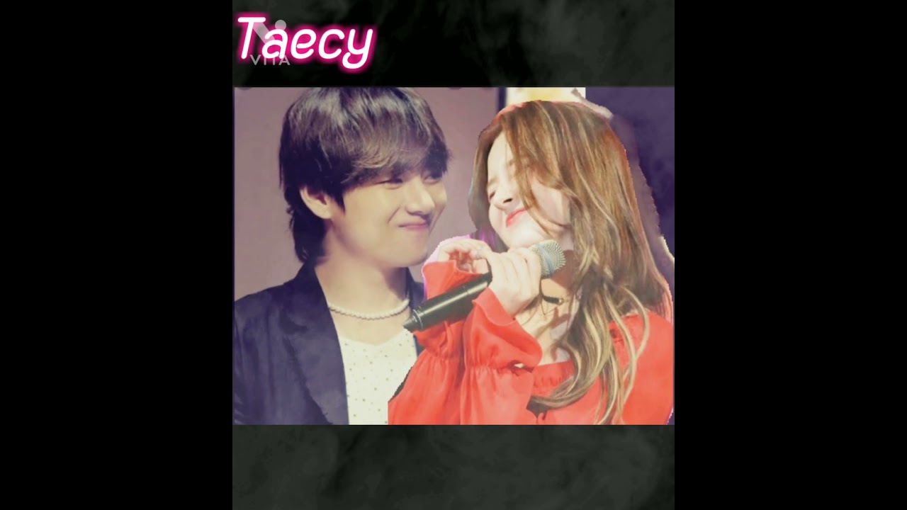 Taecy 😍😍 korean cute couple ❤ images 😘 Bts Taehyung and momoland nancy 💞💖