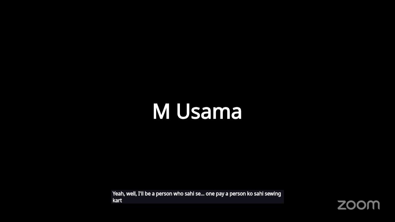 M Usama zoom meeting