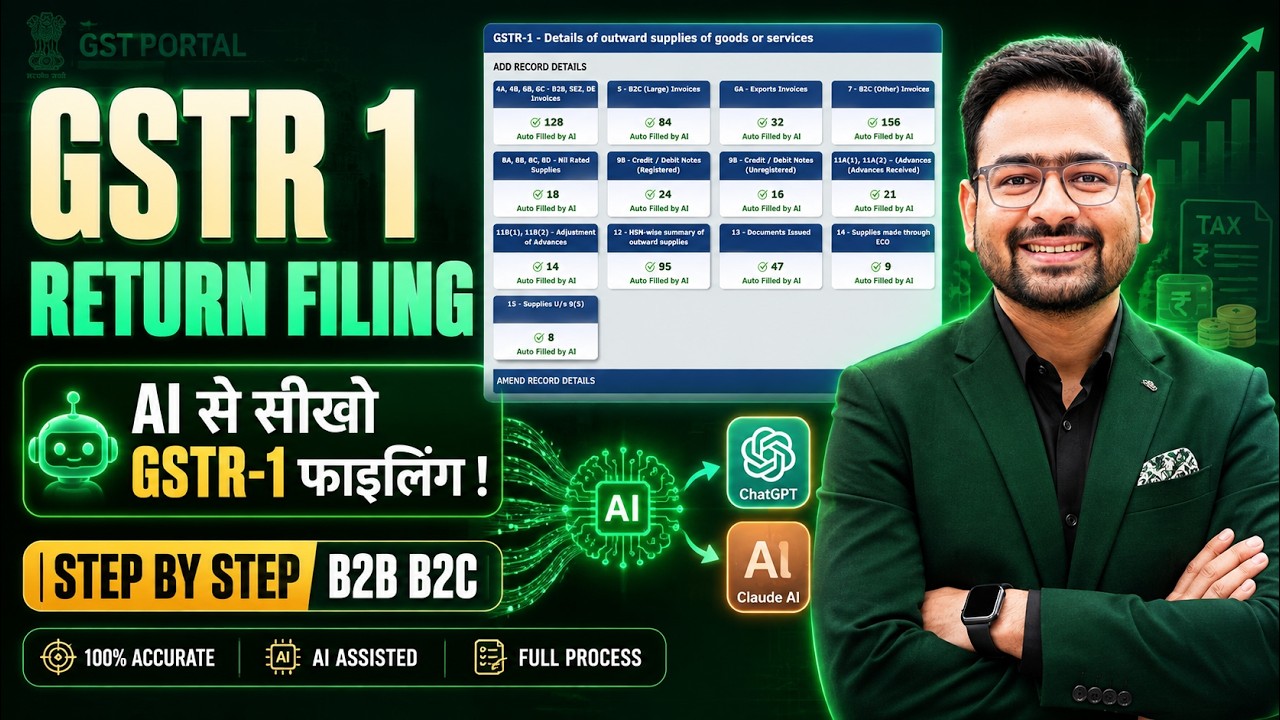 GSTR 1 Return Filing | How to File GSTR 1 | GSTR1 Kaise Fill Kare | GST R1 Filling Process