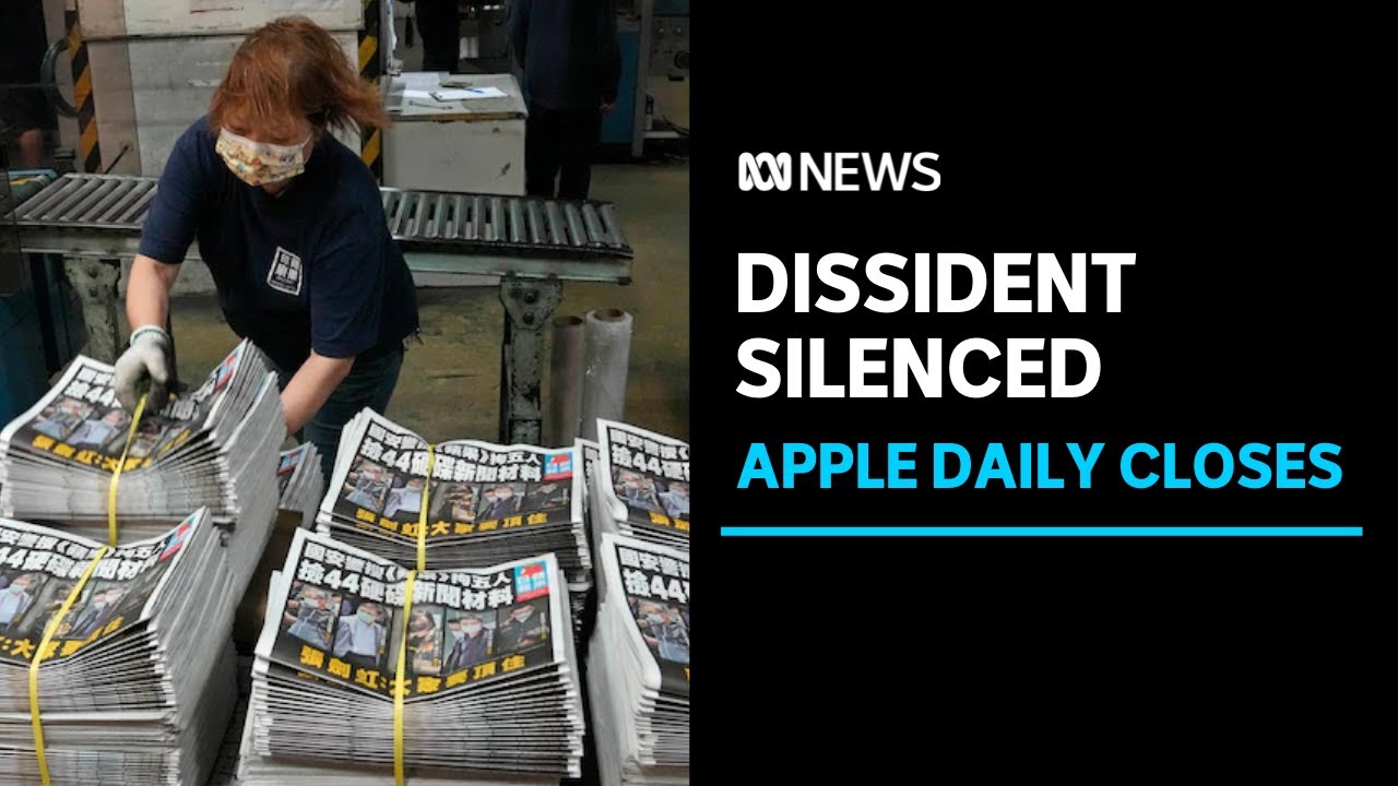 Hong Kong's pro-democracy newspaper Apple Daily prints its last edition | ABC News
