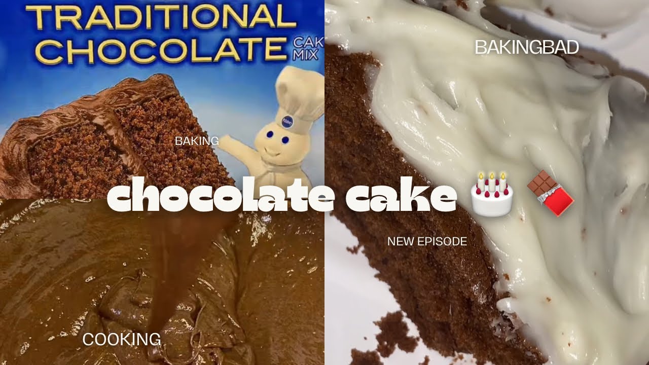 MAKING CHOCOLATE CAKE 🎂🍫 #bakingathome