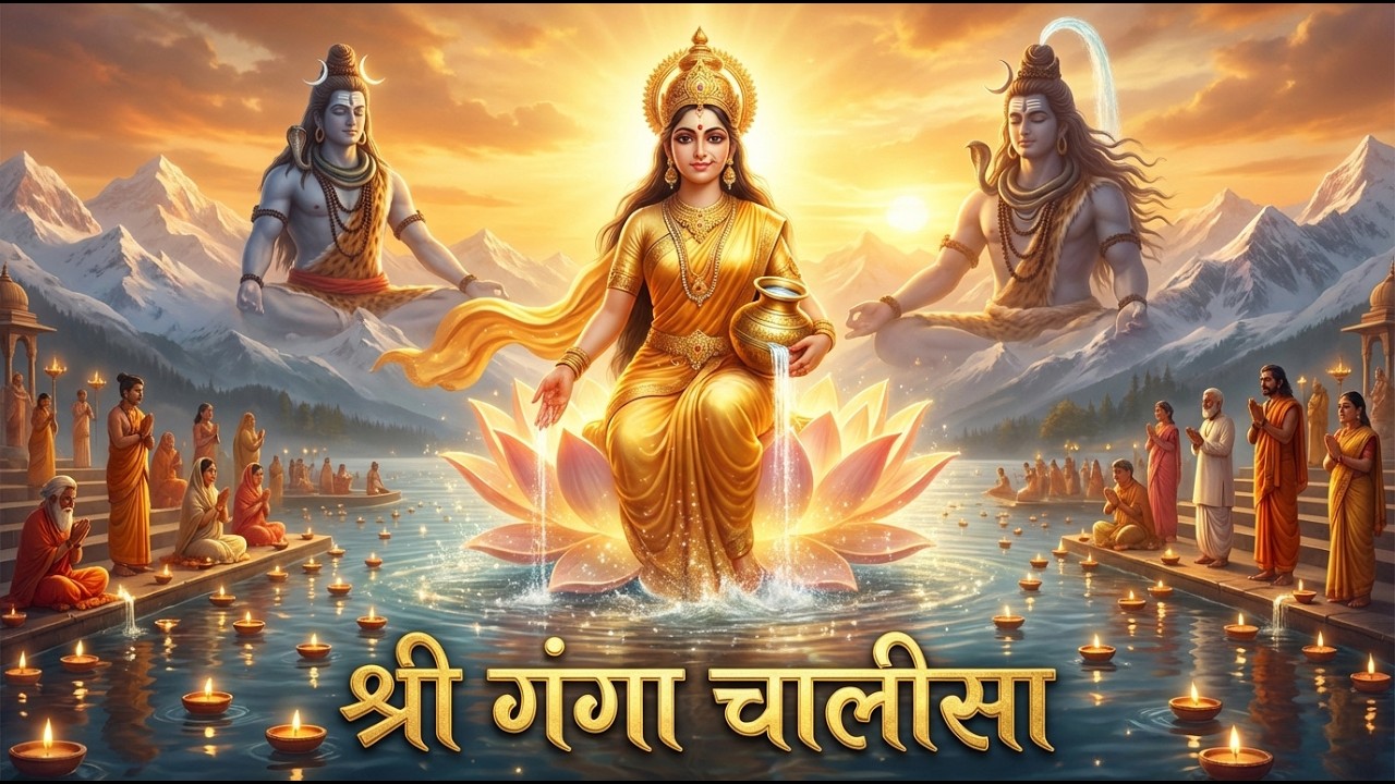 श्री गंगा चालीसा | Shri Ganga Chalisa Full | Devotional Hymn to Mother Ganges