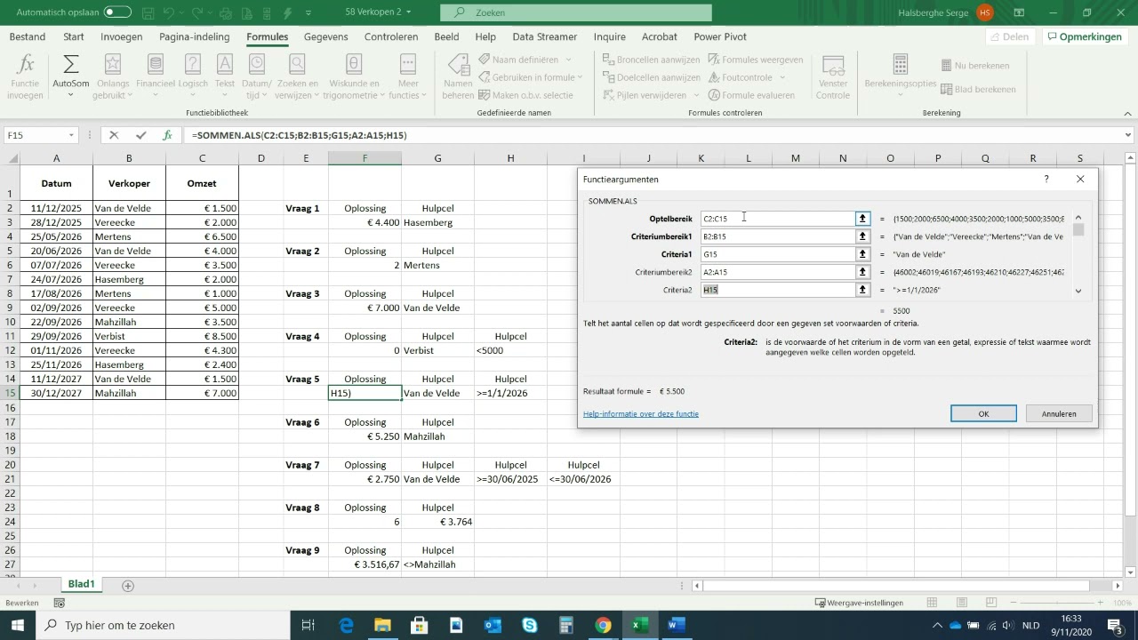 MS Excel in de praktijk   Oefening 58