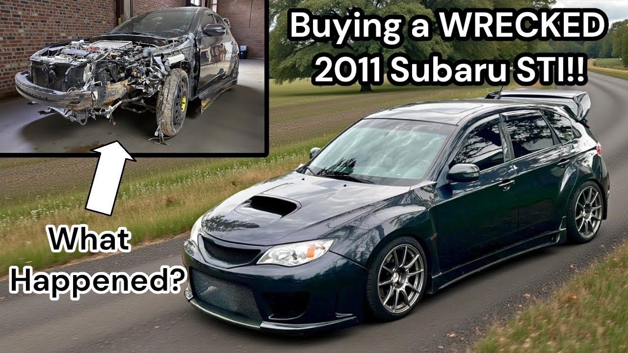 Какая часть разбитого Subaru STI сохранилась?