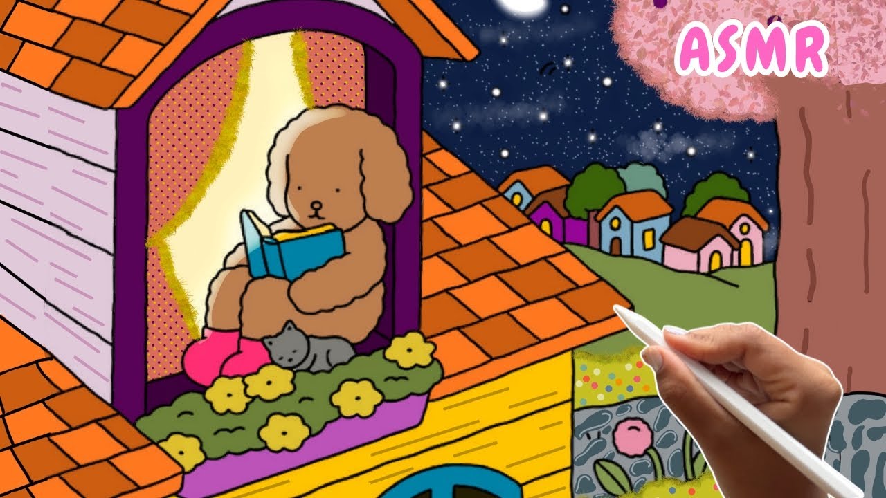 📖🖍️ Colorindo Bobbie Goods Cozy Reading ✨do dia para a noite🎧 (ENG)