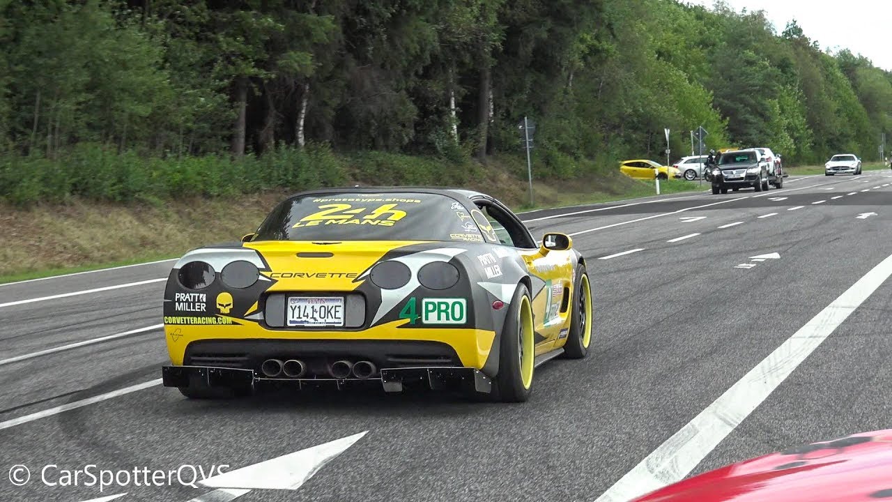 Cars Leaving Nürburgring Tankstelle - Mustang GT Drift, GT40, Carrera GT, JDM, RS6 Milltek etc!