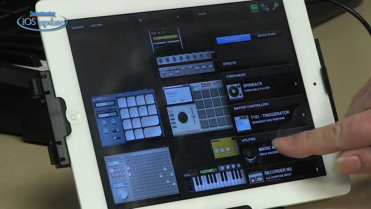 Sweetwater iOS Update - Vol. 34, Tabletop Music Creation App