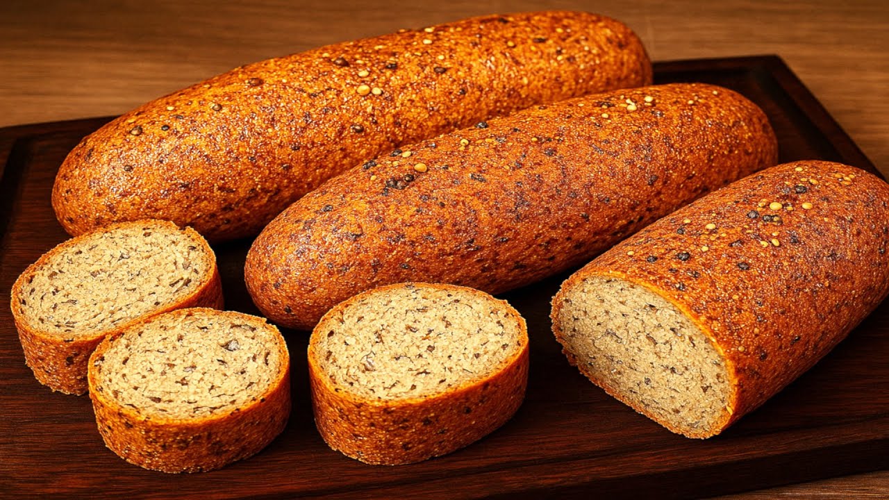 10 kg in einem Monat verloren! Essen Sie in 5 Minuten gesundes Brot mit Linsen  Omas Rezept