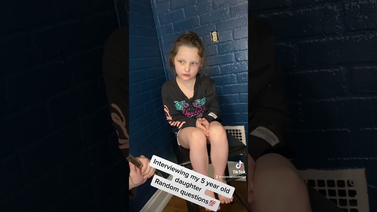 Interviewing my 5 year old.