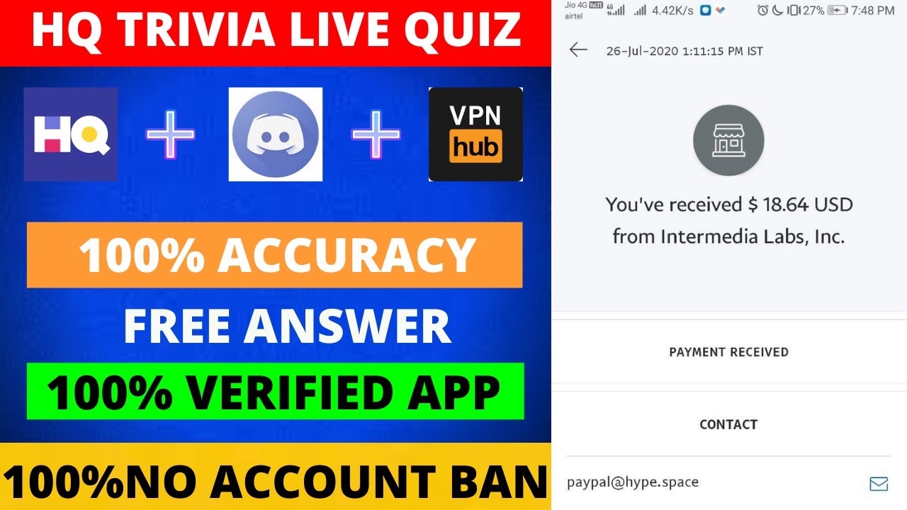How To Create Hq Trivia Account And Free Answers Provide//free answers