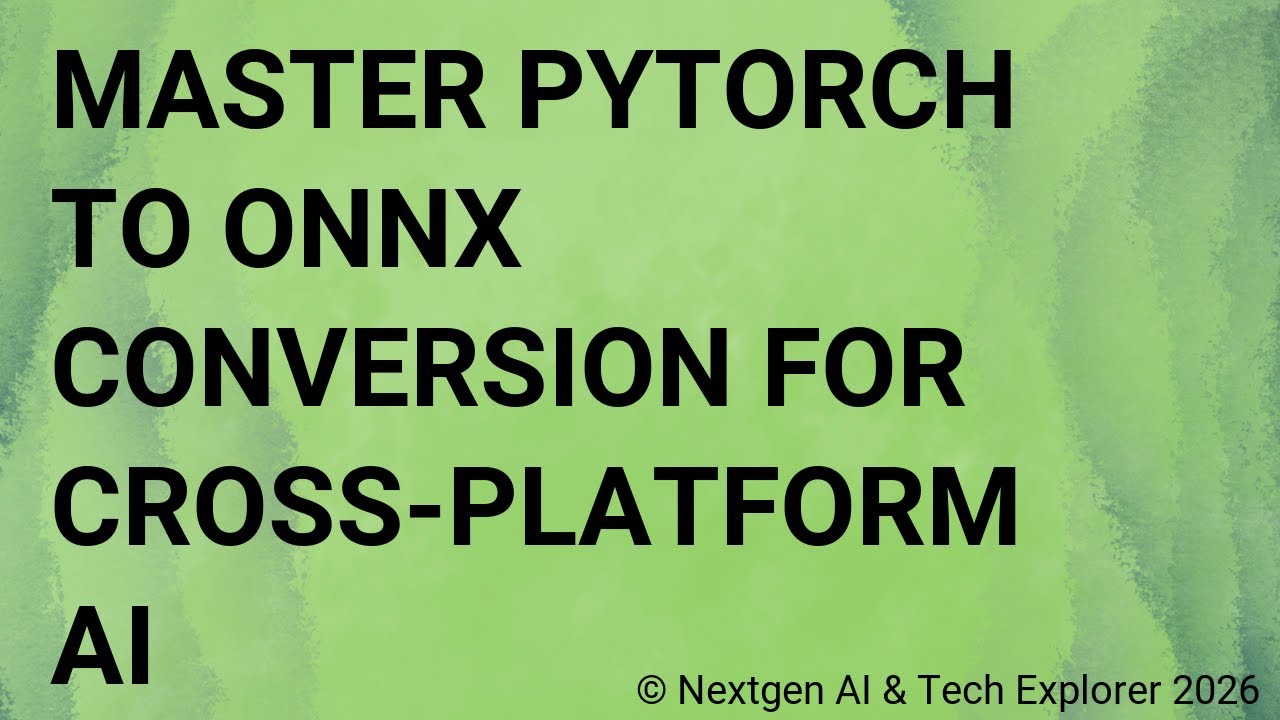 Master PyTorch to ONNX Conversion for Cross-Platform AI