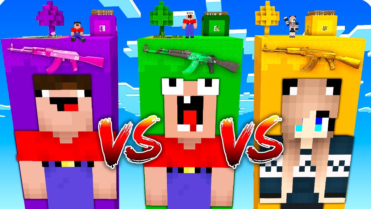 😱 ЧАНК ЛАРА МАЙНКРАФТ vs ЧАНК ГЛАЗАСТАЯ МОРДА vs НУБИК ПЭНН  В МАЙНКРАФТ! БИТВА ЧАНКОВ MINECRAFT