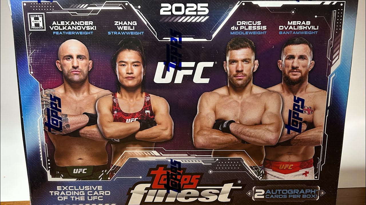 2025 Topps Finest UFC Hobby Box - Searching for a Thoughts from The Boss Dual Autograph!