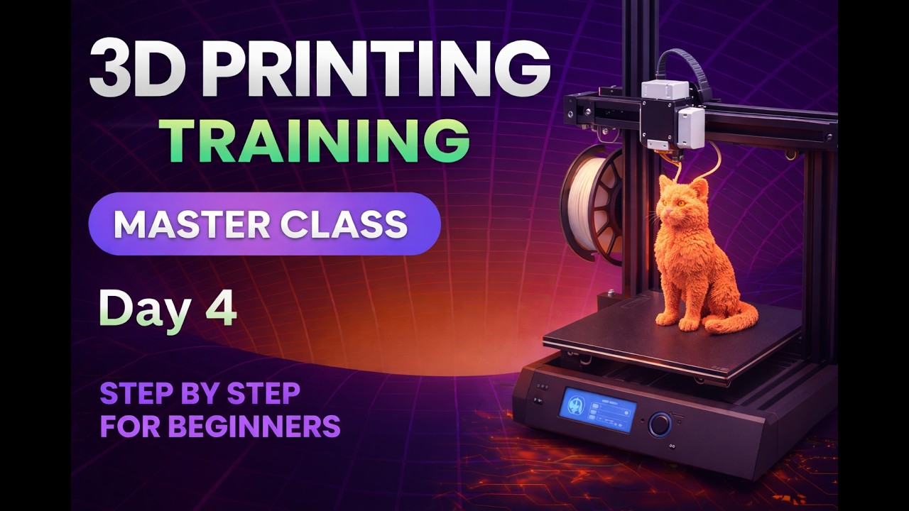 Day 4: 3D Printing Materials & Slicing Software Tutorial | PLA, ABS, PETG, TPU