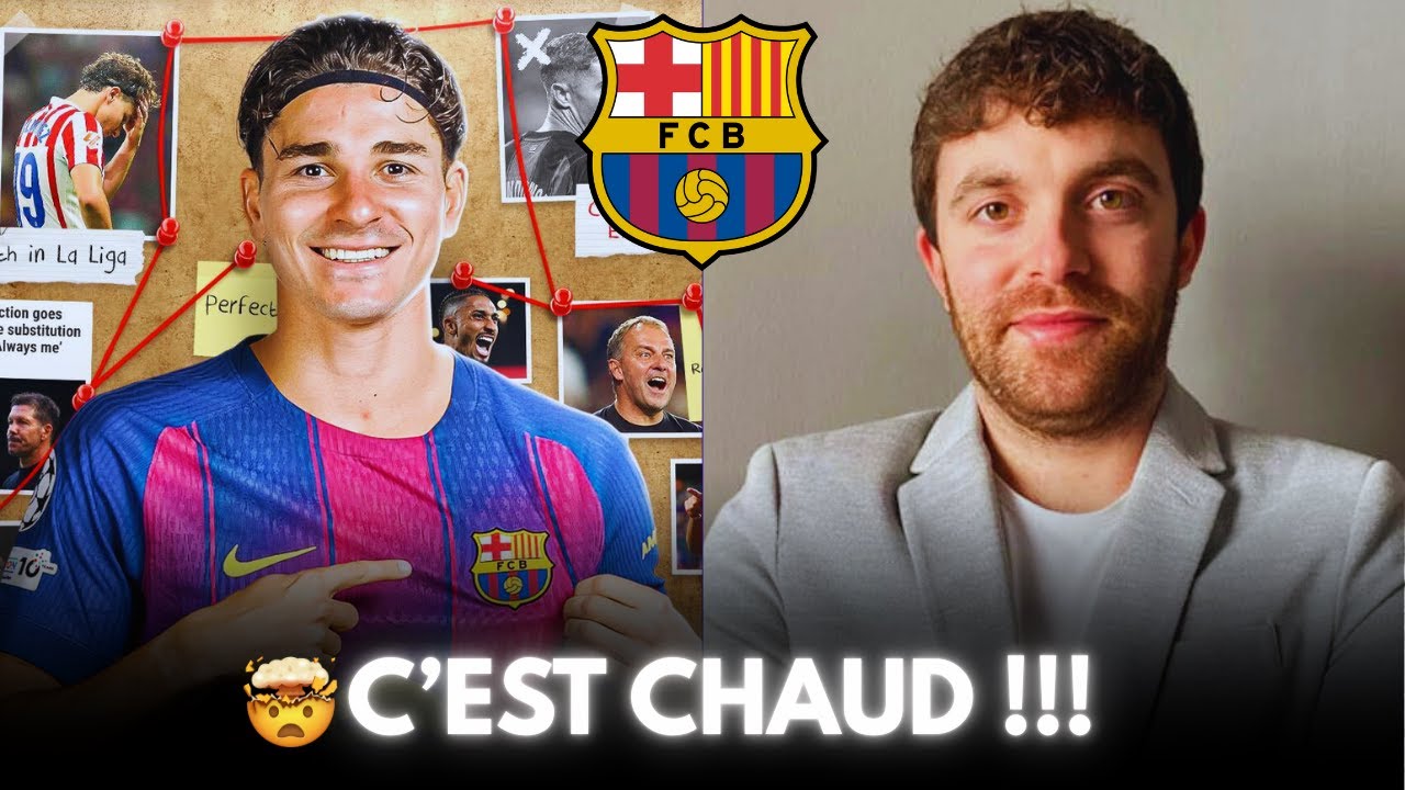 💥​ FABRIZIO ROMANO BALANCE SUR JULIAN ALVAREZ AU FC BARCELONA !!! C'EST CHAUD ...